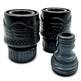 Flush-M fuoribordo Flush Connect Kit - Compatibile con i Modelli Yamaha e Honda - Motori Yamaha V Max SHO, XTO Offshore e a Quattro Tempi (8-425 HP) e Honda a Quattro Tempi (40-350 HP) - Nero