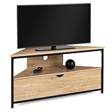 IDMarket - Mobile TV 100 cm angolo Detroit con armadio design industriale