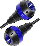 DPONHJ Tamponi Moto per Yamaha MT 10, ABS Moto Paratelaio Anticollisione Protezione Anticaduta Crash, Protezione Anticaduta per Motociclette, Moto Accessori,A Blue