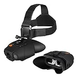 Nightfox Swift Binocolo Visione Notturna, Supporto per la Testa, Ampio Raggio di Visione, Ingrandimento 1x, Occhiali ad Infrarossi, Ricarica USB, Binocolo Infrarossi Digitale per Adulti