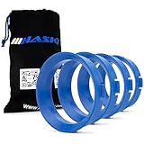 4X Anelli di centraggio da Ø66,6 a Ø57,1 compatibili con Audi Seat VW Skoda Mercedes BMW Chrysler UVM. compatibili con Borbet, DBV, Proline Wheels, Keskin, MAM incl. Borsa per bulloni Ruota