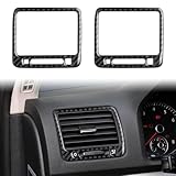 2 pezzi di uscita dell'aria condizionata per auto, pannello di copertura in fibra di carbonio, compatibile con Volkswagen Jetta V/Golf/Golf GTI/Golf Plus/Golf R32/accessori interni Variant