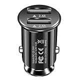 Adattatore Accendisigari USB, 24W/4.8A Caricatore USB Auto 2 Porte Presa 12-24V Accendisigari Carica Cellulare per iPhone, iPad Air, Samsung, Xiaomi