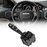 QWORK® Interruttore Piantone Sterzo Auto, Interruttore Indicatore, Interruttore Combinato Volante Auto, Compatibile con Dacia Dokker Duster Lodgy Sandero OEM 8201167988, 255400337R