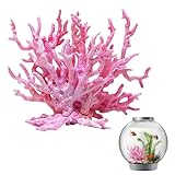 Decorazione di coralli del serbatoio di pesce - pianta di corallo finto colorato per acquascape | Ornamento di roccia 'acquario in resina, decorazioni per paesaggi del serbatoio luminoso, pianta d