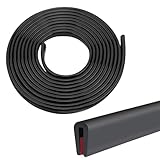 3mm x 3Metri Protezione Bordo per Lamiere, Guarnizione in Gomma EPDM a Forma di U, Guarnizione in Gomma per Auto, Protezione Bordo Porta Auto Autoadesiva, Profilo di Protezione in EPDM per Porte Auto,