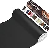Pelle Adesiva per Riparazioni Autoadesivo, 20 x 100 cm Patch di Riparazione in Pelle, Toppe per Riparazione Autoadesive in PU Pelle per Divani, Sedili Auto, Mobili, Borse, Giacche.(Nero)