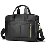 BAGZY Borsa 24 Ore Uomo Ventiquattrore Pelle Borsa Porta PC 15.6 Pollici Borsa Uomo Lavoro Borsa Porta Documenti Cartella Portadocumenti Uomo Borsa Business Uomo Borsa a Tracolla Regalo Uomo