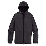 Burton Crown Weatherproof Felpa con Cappuccio, Uomo, True Black Heather, M