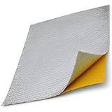 Easyboost Protezione Paracalore Scarico Marmitta Cartuccia 25x20cm Adesivo isolante ad alta temperatura per protezione carenatura Moto Quad Scooter Cross Dirt Bike Pocket Bike Enduro (1 piastra)