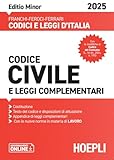 Codice civile e leggi complementari. Editio minor 2025