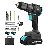 Cecotec Trapano a Percussione - Trapano Portatile PowerForce 3000 Impact Brushless. Motore Brushless, 32000IPM, 2 Batterie 21V-2000mAh, 1500rpm, Coppia 45Nm Regolabile 25+1 livelli, Luce Accessori