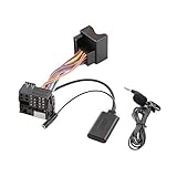 Baceyong 5-12V ABS plastica 5.0 Bluetooth Audio AUX adattatore con microfono per M-ercedes B-enz W169 W203 W209, Car Radio Stereo AUX cavo adattatore