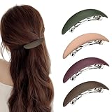 Set di 4 Fermagli per Capelli Automatico Vintage, Accessori per Capelli Francesi, Clip per Capelli Automatico, Grandi Opachi Molletta Automatica per Donne e Ragazze