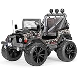 Peg Perego Gaucho Pro Realtree TM Fuoristrada Elettrico Cavalcabile, Batteria Ricaricabile da 24V, 2 Motori Silenziosi da 420W l’uno, Ruote Gommate, Radio, Luci e Suoni, Cruscotto Multifunzione