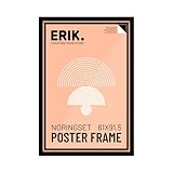 Grupo Erik: Cornice Poster 61 x 91,5 cm Nero - Cornice per Poster da parete grande, in legno MDF, Cornice per Maglia da Calcio, Cornice per quadri grandi - Packaging protetto durante il trasporto