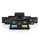 Reloop Controller DJ compatto a 2 canali Buddy per Algoriddim DJay su iOS, PadOS, Android, Mac e PC con performance pad RGB, paddle FX e controlli Neural Mix AMS-BUDDY