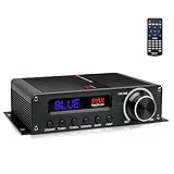 PyleUsa - PFA560BT - Wireless Bluetooth Home Audio Amplifier - 100W 5.1 Channel Home Theater Power Stereo Receiver, Surround Sound w/HDMI, AUX, FM Antenna, Subwoofer Speaker Input, 12V Adapter, Black