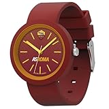 Seven ASRoma Orologio - Orologio da Polso Analogico al Quarzo - Giallo e Rosso, in Confezione Regalo - Cinturino in Silicone