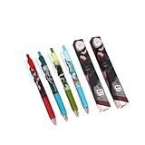 6 penne gel Jujutsu Kaisen per ciechi, penna gel nera, 0,5 mm, solo ricercato