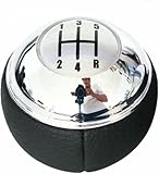 GRTYSVB Pomello del Cambio Manuale per Auto, pomello del Cambio in Pelle 5 6 Speed Adatto per Mini R50 1 D R52 R53, Adatto per Cooper S 3 Adatto per Doors 2001-2008
