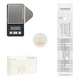 THAKKER Set 03 - Set di Regolazione e Impostazione con Bilancia Digitale del Braccio, Azimut, Livella a Bolla e goniometro di allineamento per Giradischi