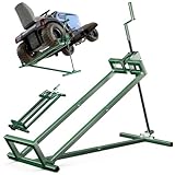 VOUNOT® Sollevatore Trattore Tagliaerba Telescopico, Dispositivo di Sollevamento, 30% Risparmio di Spazio, Carico Massimo 400kg, Verde