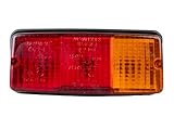 Ama Fanale Posteriore Alogeno Destro 160x70x70 mm per Veicoli Agricoli e Logistici – Tre Funzioni Luminose, Omologazione ECE, Installazione Facile, Made in Italy