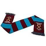 Westham Co - Sciarpa con stemma del West Ham United, Multi, 4 1/2 feet