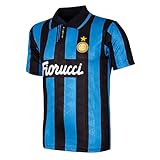 Inter 94 Retro Football Shirt, 1993-94 Unisex Adulto, Blue-Black, L