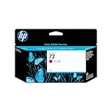 Hp 72 Magenta 130-Ml C9372A, Cartuccia, Compatibile Con Stampanti Plotter Hp Designjet T2300 Emfp, T1300, T1200, T1120, T1100, T1100 Mfp, T795, T790, T770, T620, T610 E T600, Magenta, 130 ml