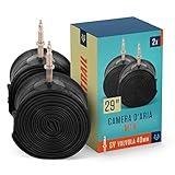 Alphatrail MTB Camera d'aria Bicicletta Rick 29 Pollici SV Presta Valvola 2x Set Copertoni Compatibili Michelin, Continental, Conti, Schwalbe, Maxxis, Vittoria & Kenda