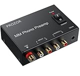 PROZOR Preamplificatore per Giradischi Bassa Rumorosità Preamplificatore Fono Amplificatore di Conversione del Segnale L/R per Commutatori di Potenza a Basso Rumore per Vinili di Platino
