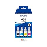 Epson 664 CMJN BOTTIGLIA EcoTank 4-colour Multipack, Inchiostri originali dye a 4 colori