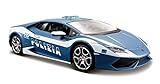 Mac Due Huracan LP610-4-Polizia 2014 Auto 1:24 Maisto Lamborghini Poliz 31511, Multicolore