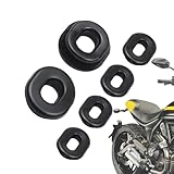 Occhielli in Gomma per Moto - Set Carene Moto 6 Pezzi | Kit Gommini di Ricambio | Anelli in Gomma per Carenatura | Anelli di Tenuta per Moto | Accessori Universali per Carene Moto