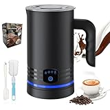 Bizcasa Montalatte Elettrico 4in1,Automatico Cappuccinatore 430ML,Rivestimento Antiaderente,Spegnimento Automatico,Silenzioso,Schiumalatte Caldo e Freddo Veloce per Cappuccino,Latte,Cioccolata Calda