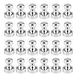 AiQInu 24 Pezzi Magneti Neodimio, Calamite Piccole Potenti, Magneti Potenti, Magnete Potente Frigorifero, Calamite per Lavagna Magnetica