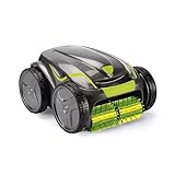 Zodiac Vortex 4WD GV 5220 Pulitore Automatico per Piscine Fino a 12 x 6 m, pareti e Linea di galleggiamento, con Cavo da 18 m e Carrello