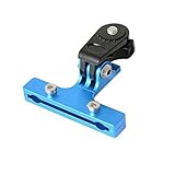 KBREE Supporto per Sedile per Bici in Lega di Alluminio Supporto per Sedile per Bici per Sony FDR X1000VR X3000R HDR AS-10 AS-50 Ect Accessori per Fotocamere di Azione (Colore : Rosso) (Color : Blue)
