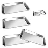 Vassoio Portastrumenti,Vassoio da Laboratorio,Vassoio Reniforme in Acciaio Inossidabile,Vassoio Portaoggetti,Vassoi Piccolo per Strumenti per Posizionare Strumenti di Laboratorio Dentale (4)