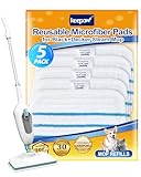 KEEPOW Panni Lavabili per Black and Decker FSM1616- per Black & Decker Steam Mop FSMP20 Panno Rettangolari in Microfibra, Set di 5