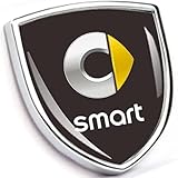 QSLLLY Auto Emblema Adesivo per Smart 451 453 fortwo forfour,Anteriore e Posteriore Carrozzeria Tuning Accessori Logo Adesivo Lettere di Emblema