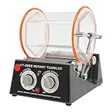 BAOCHADA Rotary Tumbler KT2000 - Tamburo per lucidatura, 220 V, con timer e controllo a 5 velocità, per lucidare l'hardware dei gioielli (150 W KT2000)