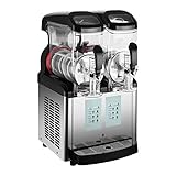 Royal Catering Granitore Sorbettiera Macchina per il gelato RCSL 2/6ICE (230 V, 450 W, 2x8 L. R290, Senza BPA)