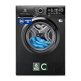 Electrolux EW6SBLACK Lavatrice Slim a Carica Frontale PerfectCare 600 con SensiCare System, 6 kg, Classe C, Argento Scuro [Classe di efficienza energetica C]