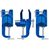 Xcman, morsa per la personalizzazione e la lucidatura degli sci, in metallo, con altezza e angolazione regolabili, resistente e stabile, ALPINE SKI VISE BLUE