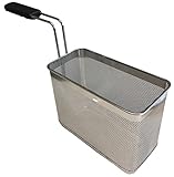 FBR0164 - CESTINO CUOCIPASTA PROFESSIONALE 1/3 1 MANICO 139X286X215H MM IN ACCIAIO INOSSIDABILE AISI 304 MADE IN ITALY CESTELLO CUOCI PASTA INOX GN 1/3