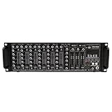 Thornton Axis 10 Rack - Mixer rack con USB, effetti, Bluetooth e lettore MP3, 6 canali con preamplificatore microfono e 2 canali stereo