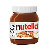 Nutella - Crema Spalmabile alle Nocciole e Cacao, Senza Glutine, Conservanti e Grassi Idrogenati, Ottimale a Colazione, Vasetto da 450 gr